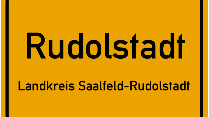 Rudolstadt im Landkreis Saalfeld-Rudolstadt