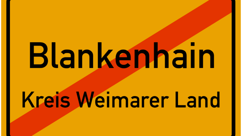 Blankenhain im Kreis Weimarer Land (Ortsausgang)